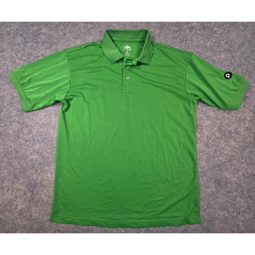 Publix Uniform HPI Mens Green Short Sleeve Performance Polo Shirt Size M 74834